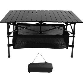 Folding Aluminum Camping Table with Carry Bag Lightweight Portable Medium Size Table for Indoor Outdoor Use Perfect for Backyard BBQ Patio Beach